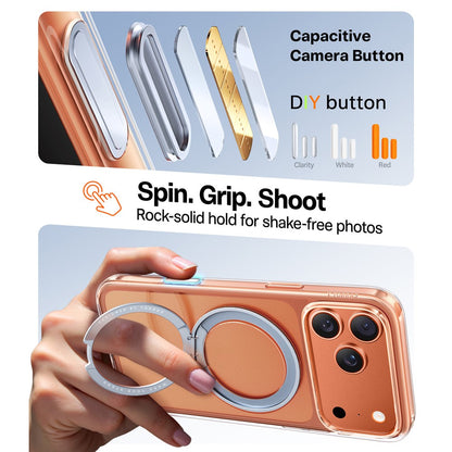 TORRAS Ostand O1 Guardian Series For iPhone 17 Pro Magnetic Case Rotating Kickstand TPU + PC Phone Cover