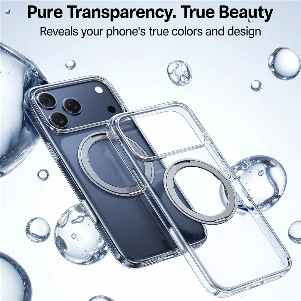 TORRAS Ostand O1 Guardian Series For iPhone 17 Pro Magnetic Case Rotating Kickstand TPU + PC Phone Cover