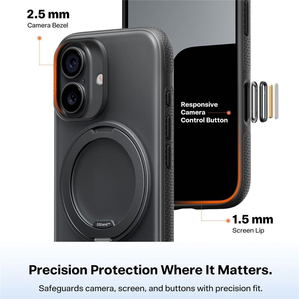 TORRAS Ostand O3 Fitness Series For iPhone 17 Case Compatible with MagSafe TPU PC Kickstand Phone Cover