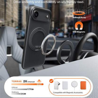 TORRAS Ostand O3 Fitness Series For iPhone Air Case Compatible with MagSafe TPU PC Kickstand Phone Cover