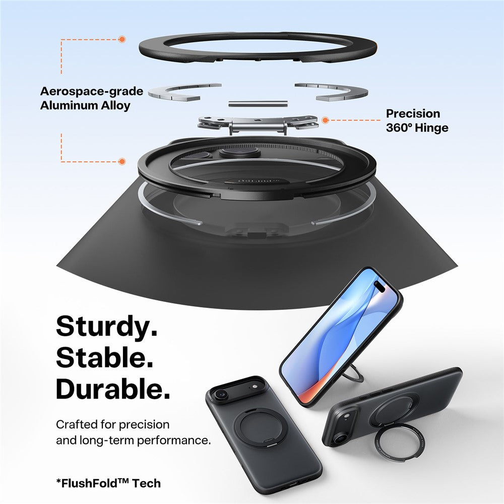 TORRAS Ostand O3 Fitness Series For iPhone Air Case Compatible with MagSafe TPU PC Kickstand Phone Cover