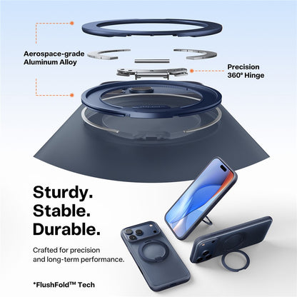 TORRAS Ostand O3 Fitness Series For iPhone 17 Pro Case Compatible with MagSafe TPU PC Kickstand Phone Cover