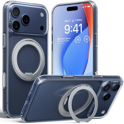 TORRAS Ostand O3 Fitness Series For iPhone 17 Pro Case Compatible with MagSafe TPU PC Kickstand Phone Cover