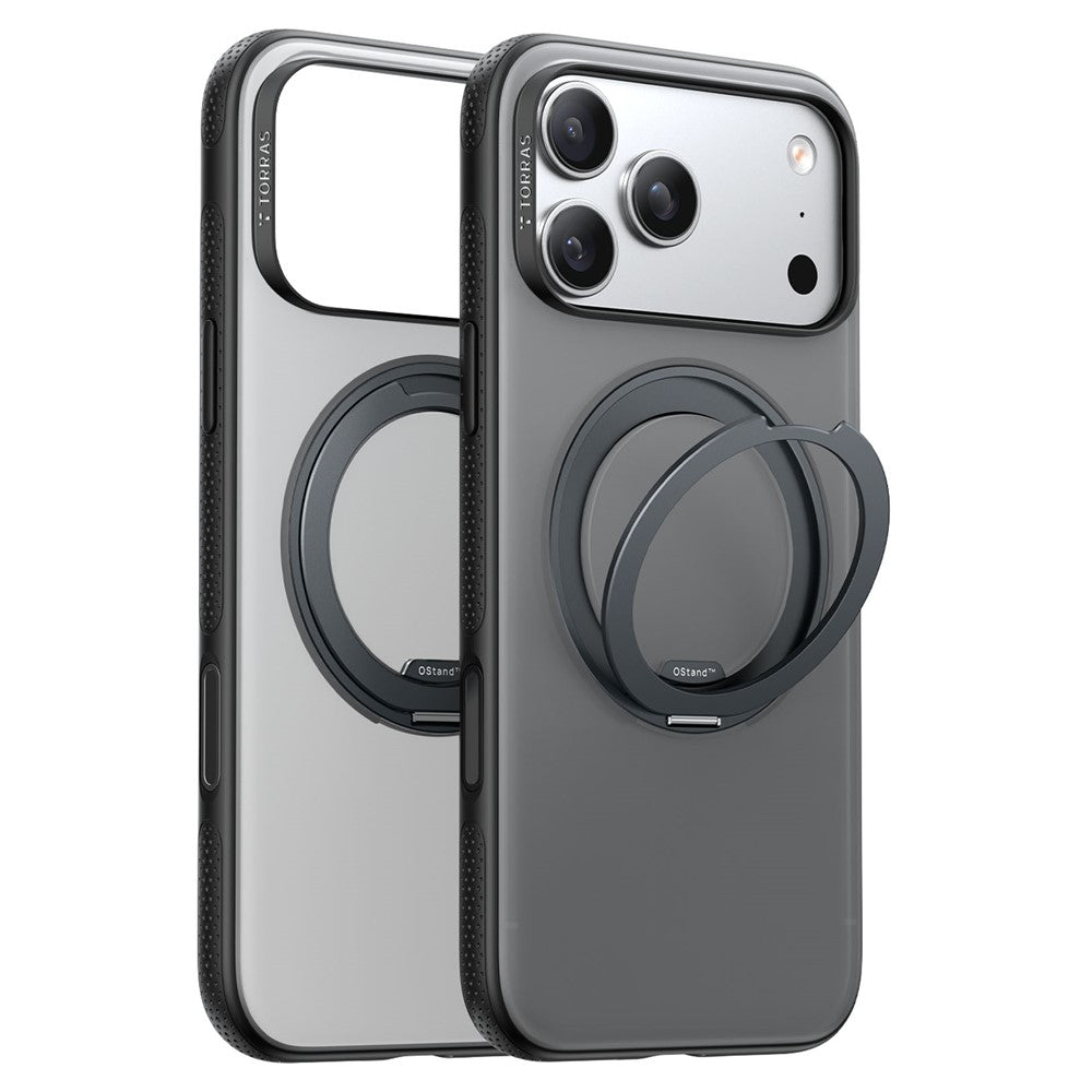 TORRAS Ostand O3 Fitness Series For iPhone 17 Pro Max Case Compatible with MagSafe TPU PC Kickstand Phone Cover