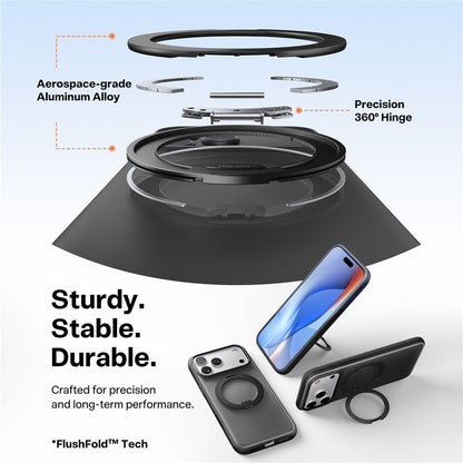 TORRAS Ostand O3 Fitness Series For iPhone 17 Pro Max Case Compatible with MagSafe TPU PC Kickstand Phone Cover