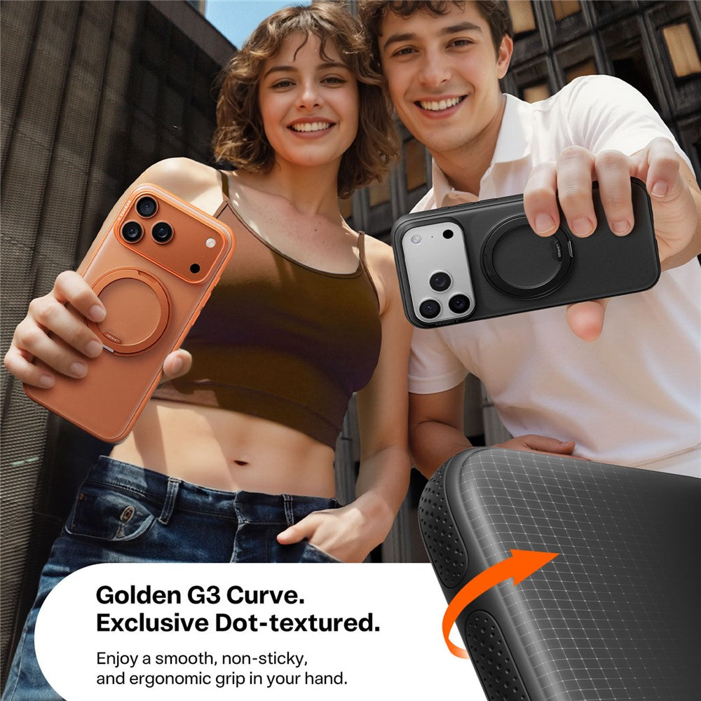 TORRAS Ostand O3 Fitness Series For iPhone 17 Pro Max Case Compatible with MagSafe TPU PC Kickstand Phone Cover