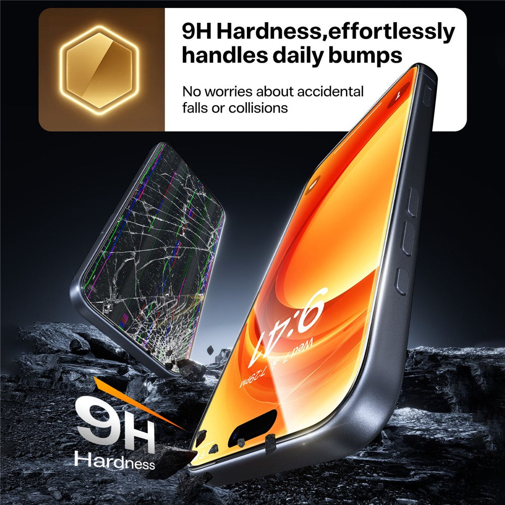 TORRAS Glassgo For iPhone 17 Screen Protector Tempered Glass HD Film with Automatic Dust Removal Tool