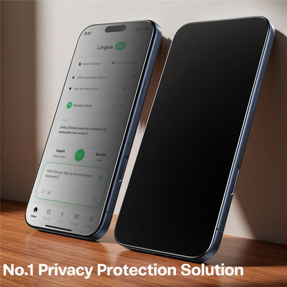 TORRAS Glassgo For iPhone 17 Anti Spy Screen Protector Tempered Glass Private Film with Auto-Align Frame