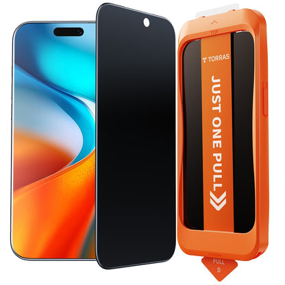 TORRAS Glassgo For iPhone Air Anti Spy Screen Protector Tempered Glass Private Film with Auto-Align Frame