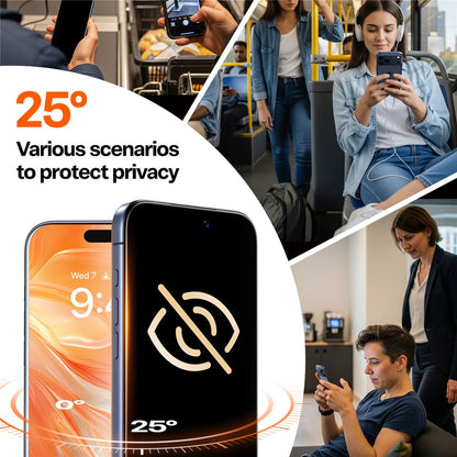 TORRAS Glassgo For iPhone 17 Pro Max Anti Spy Screen Protector Tempered Glass Private Film with Auto-Align Frame