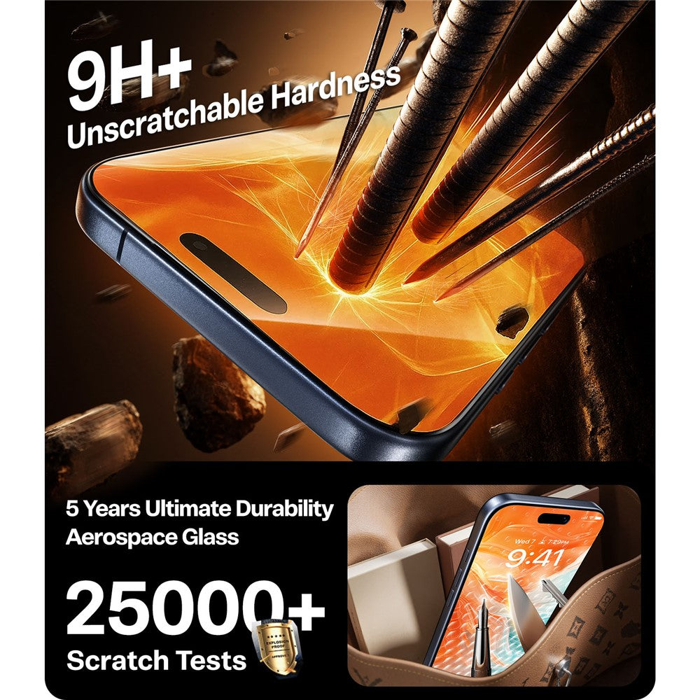 TORRAS Glassgo For iPhone 17 Pro Max Anti Spy Screen Protector Tempered Glass Private Film with Auto-Align Frame