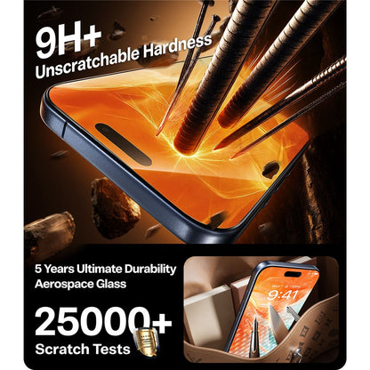 TORRAS Glassgo For iPhone 17 Pro Max Anti Spy Screen Protector Tempered Glass Private Film with Auto-Align Frame