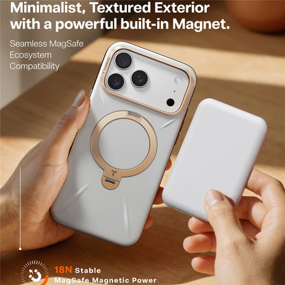 TORRAS Ostand Q3 VegSkin Series For iPhone 17 Pro Case Compatible with MagSafe Kickstand Phone Cover