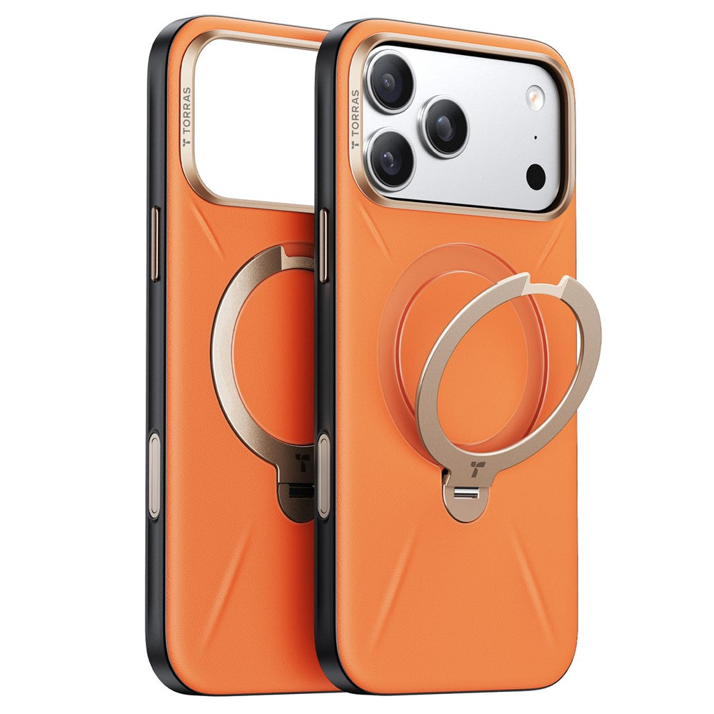 TORRAS Ostand Q3 VegSkin Series For iPhone 17 Pro Case Compatible with MagSafe Kickstand Phone Cover