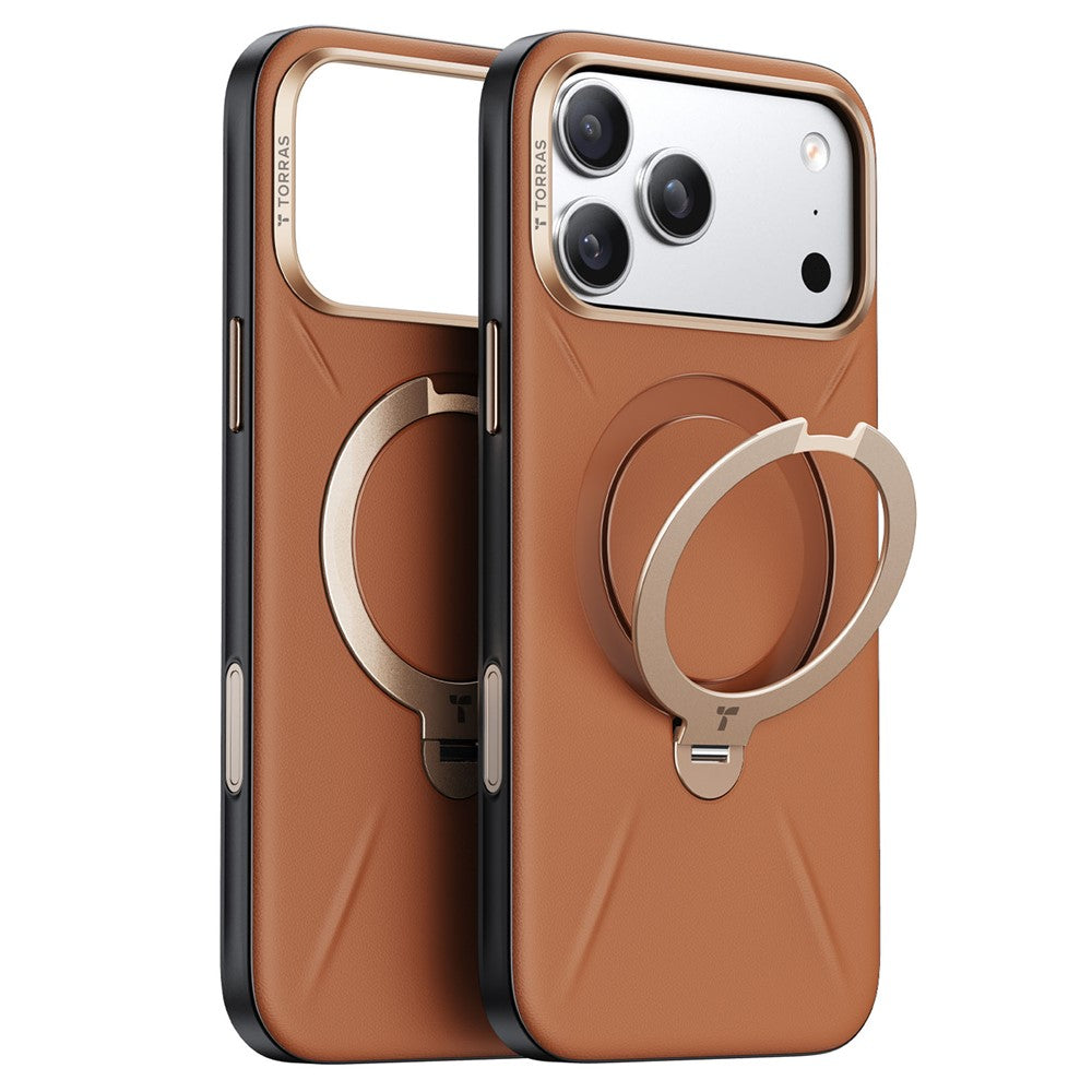 TORRAS Ostand Q3 VegSkin Series For iPhone 17 Pro Case Compatible with MagSafe Kickstand Phone Cover