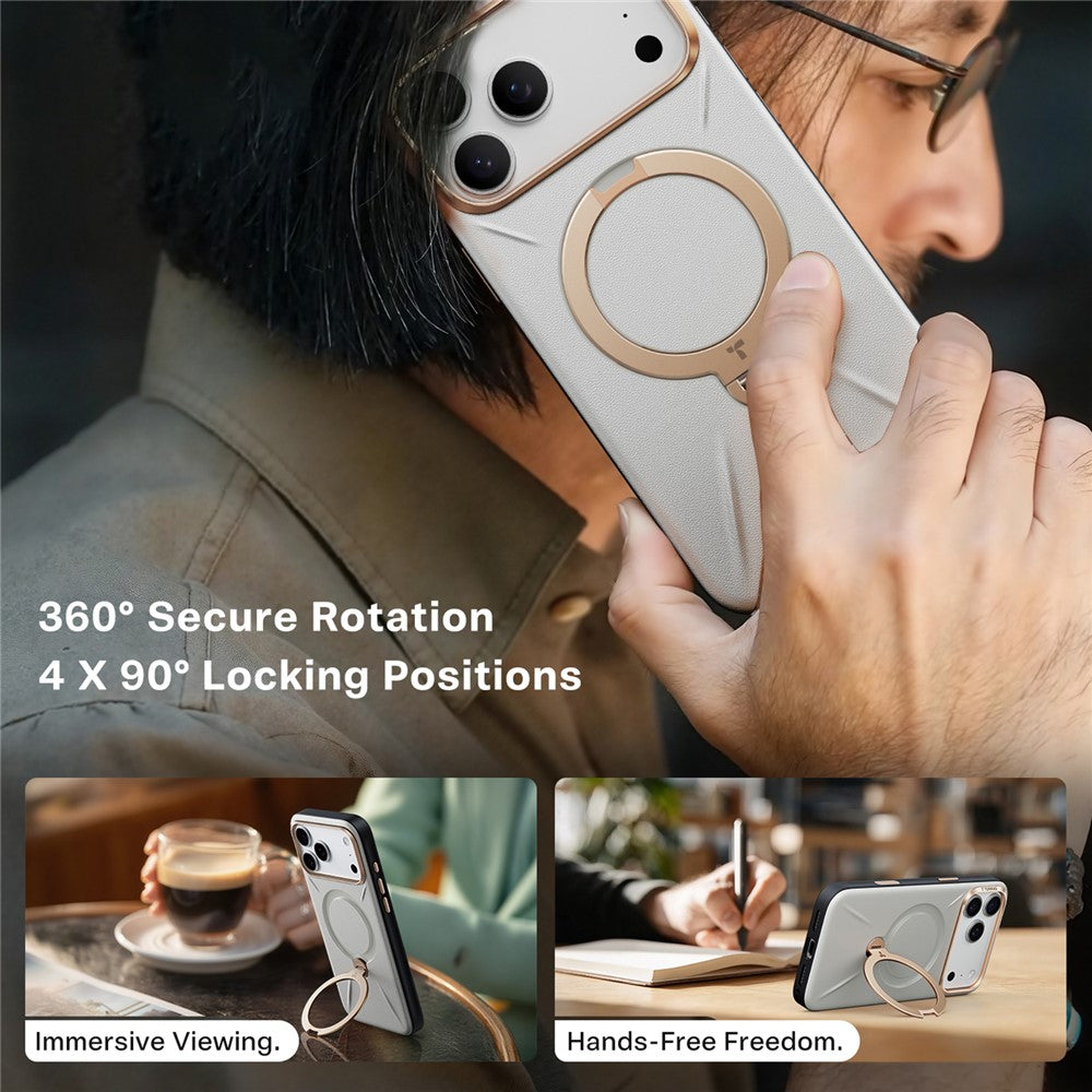 TORRAS Ostand Q3 VegSkin Series For iPhone 17 Pro Max Case Compatible with MagSafe Kickstand Phone Cover