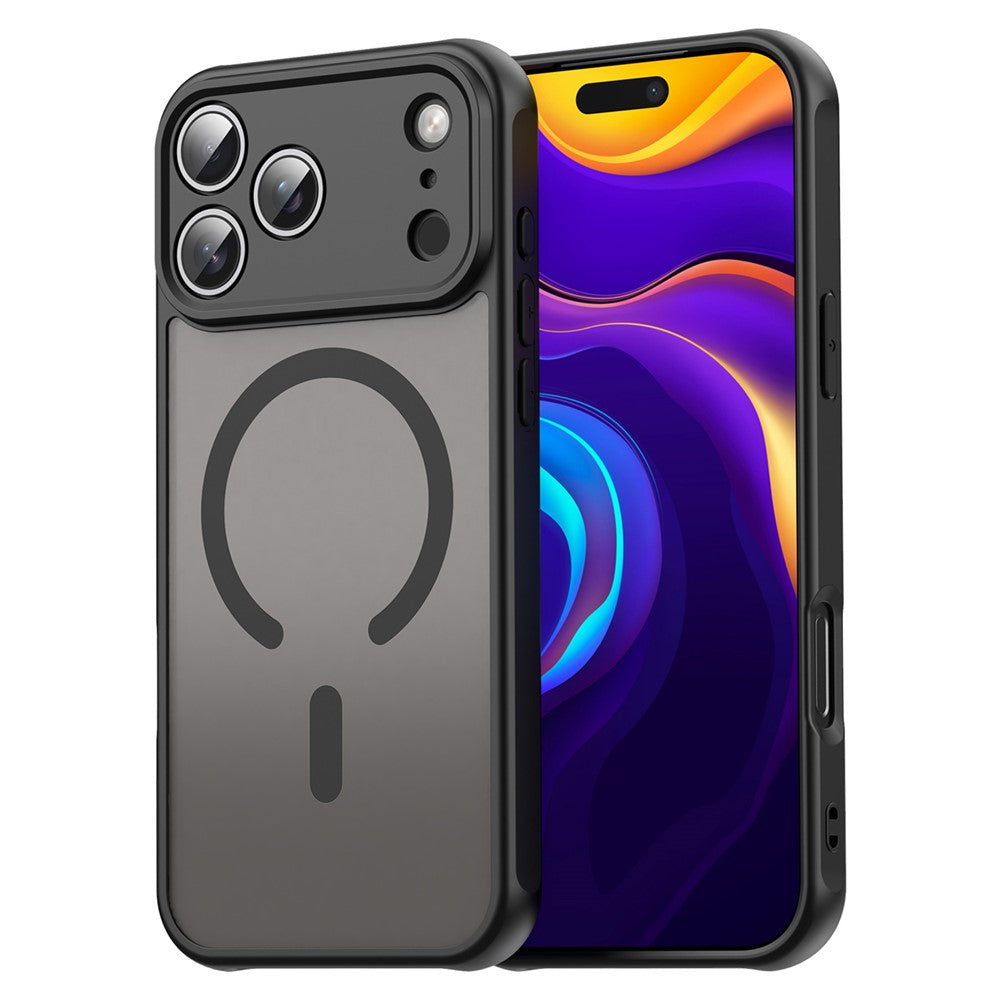 Coque pour iPhone 17 Pro Max compatible MagSafe, anti-chute, en PC et TPU.