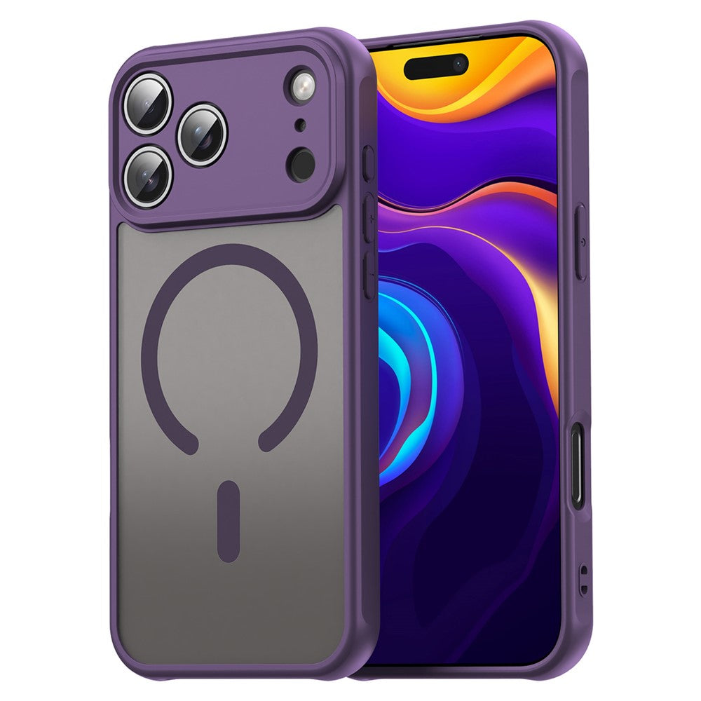 Coque pour iPhone 17 Pro Max compatible MagSafe, anti-chute, en PC et TPU.