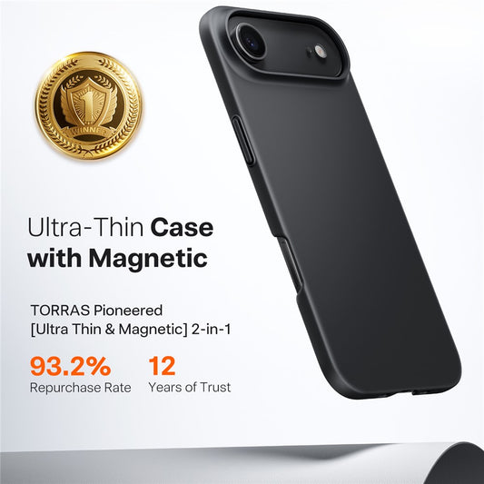 TORRAS Slimfit Mag Series For iPhone Air Case Compatible with MagSafe Hard PC Shockproof Phone Cover