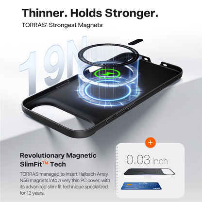 TORRAS Slimfit Mag Series For iPhone Air Case Compatible with MagSafe Hard PC Shockproof Phone Cover