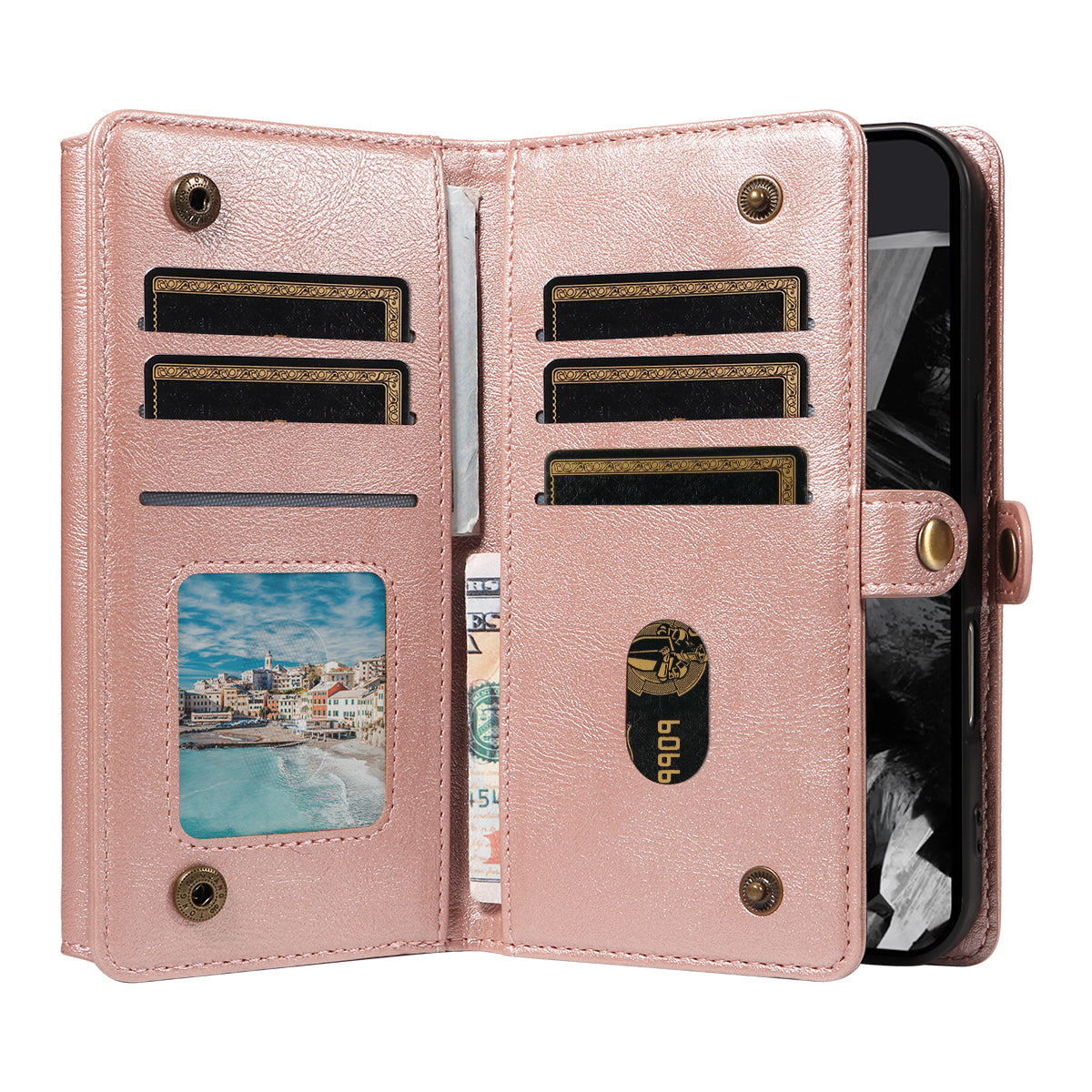 For Google Pixel 10 Pro / Google Pixel 9 / Google Pixel 9 Pro / Google Pixel 10 Case YIKATU YK-008 Zipper Wallet Leather Phone Cover with Shoulder Strap