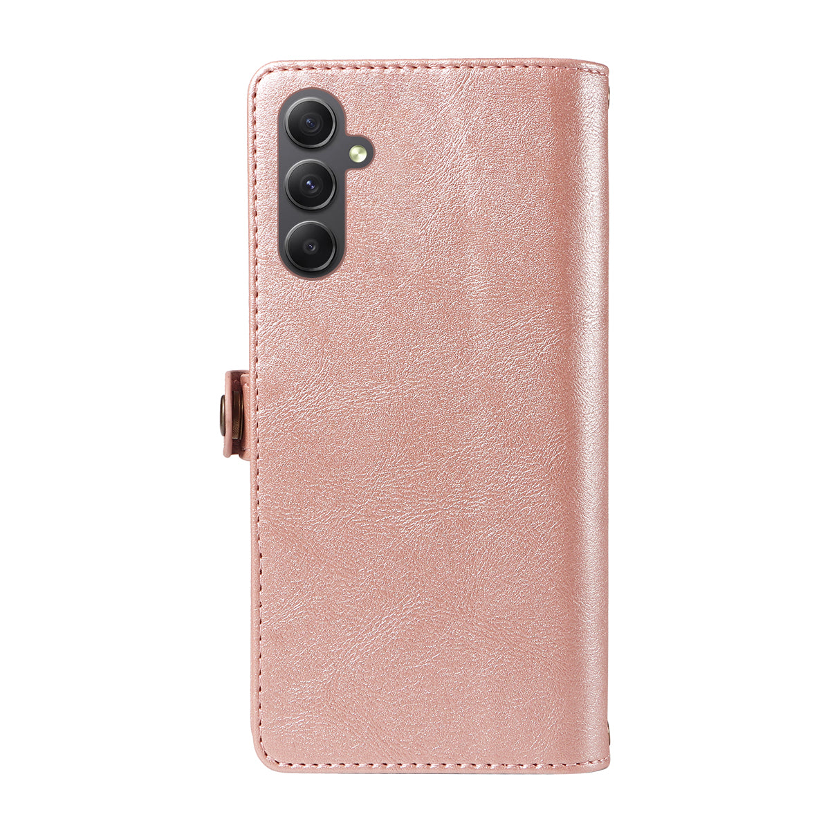 For Samsung Galaxy A34 5G Case YIKATU YK-008 Zipper Wallet Leather Phone Cover with Shoulder Strap