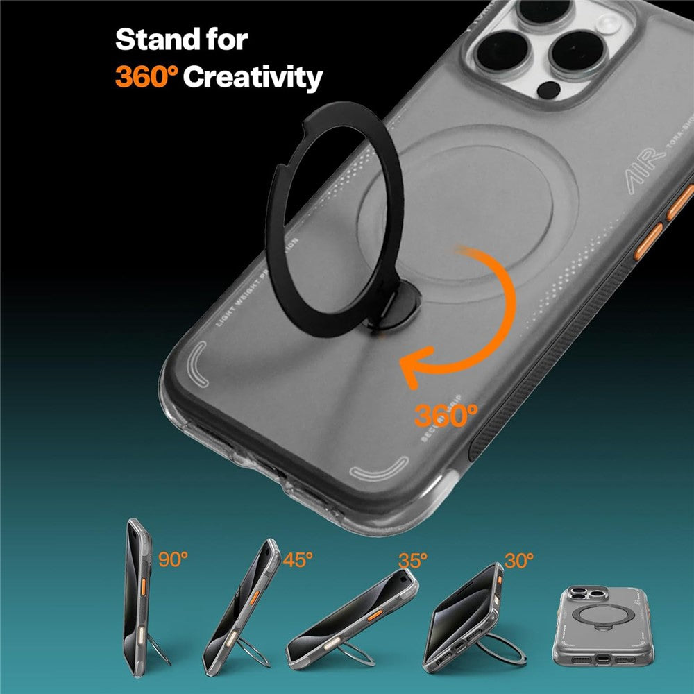 TORRAS Ostand Q3 Air Series For iPhone 16 Pro Max Case with Kickstand Compatible with MagSafe Shockproof PC + TPU Phone Cover (Amazon Packaging, No EAN Code)