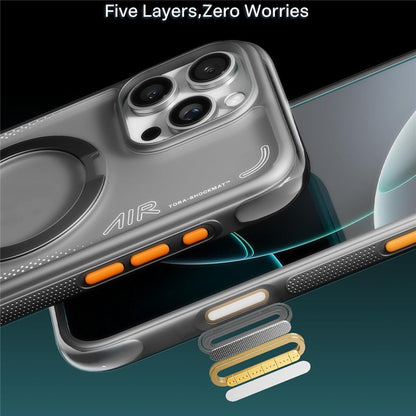 TORRAS Ostand Q3 Air Series For iPhone 16 Pro Max Case with Kickstand Compatible with MagSafe Shockproof PC + TPU Phone Cover (Amazon Packaging, No EAN Code)