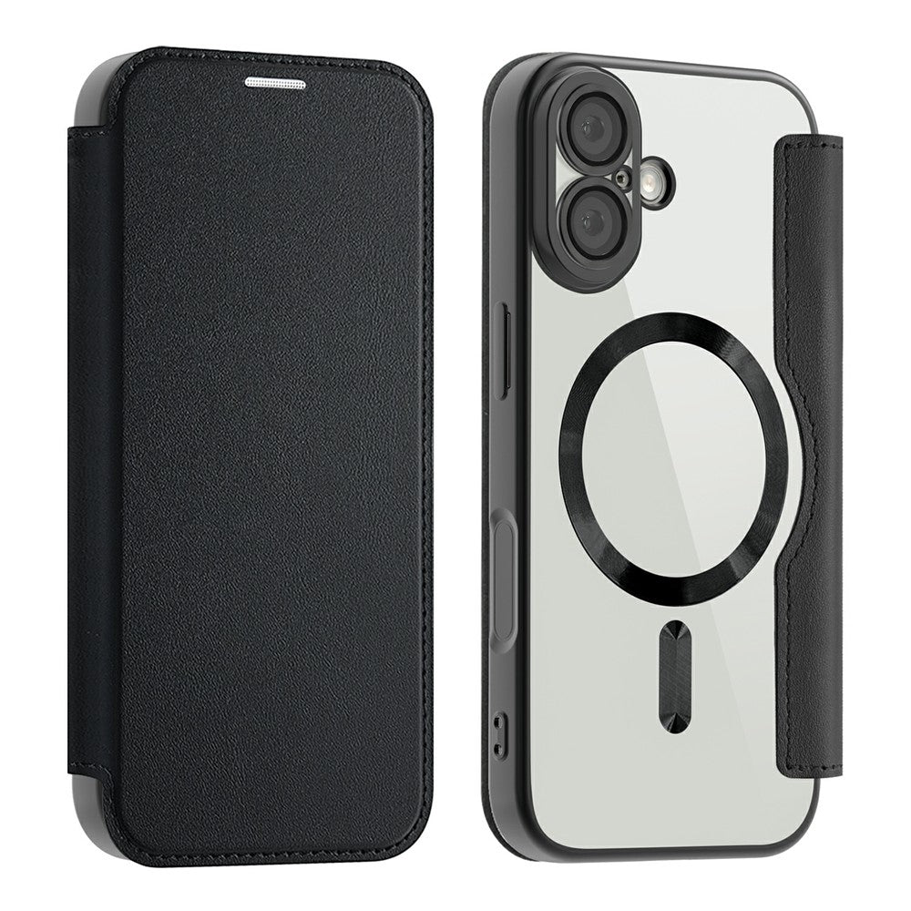 For iPhone 17 Case Compatible with MagSafe RFID Blocking Leather Phone Cover
