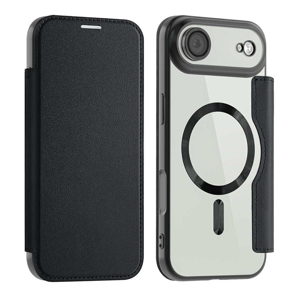 For iPhone Air Case Compatible with MagSafe RFID Blocking Leather Phone Cover