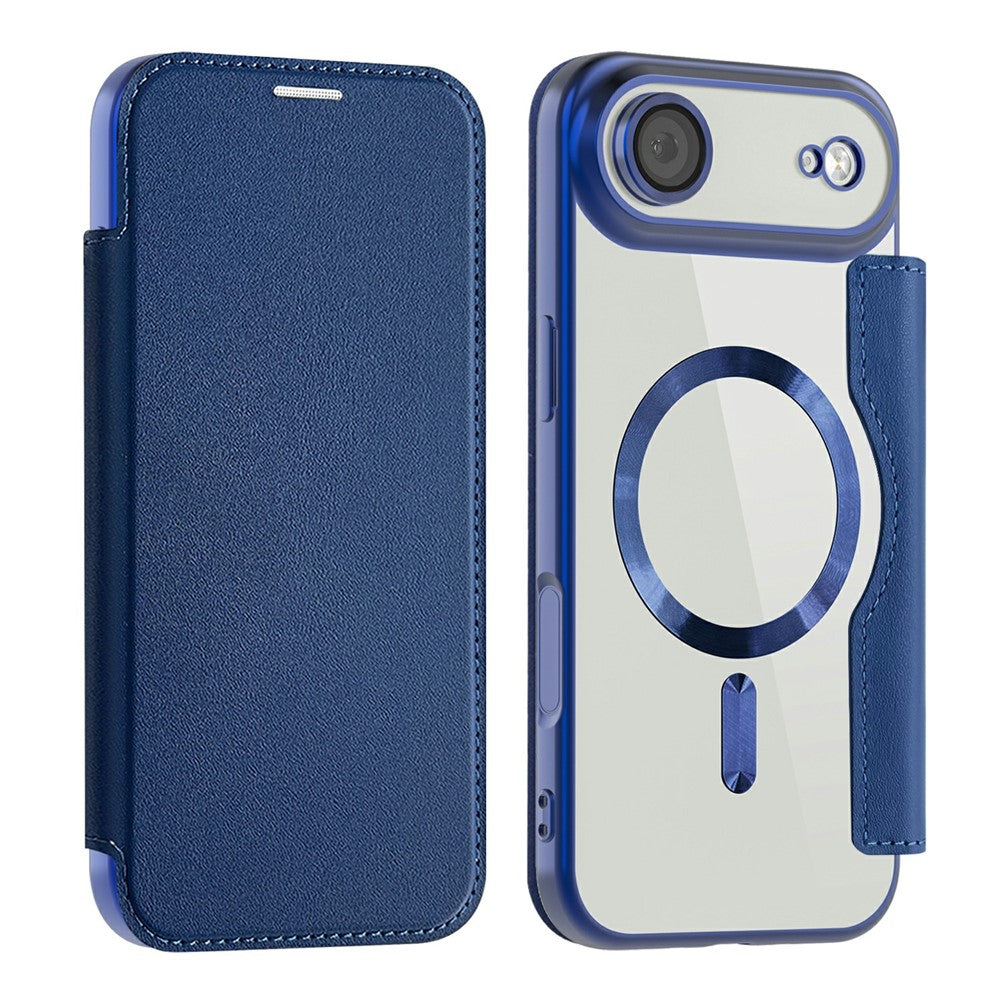 For iPhone Air Case Compatible with MagSafe RFID Blocking Leather Phone Cover