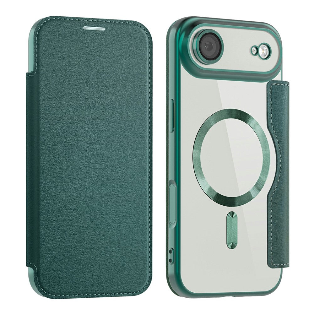 For iPhone Air Case Compatible with MagSafe RFID Blocking Leather Phone Cover