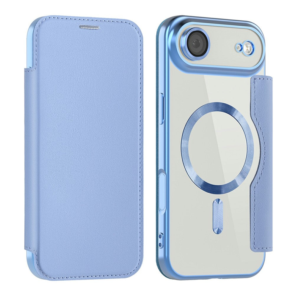 For iPhone Air Case Compatible with MagSafe RFID Blocking Leather Phone Cover