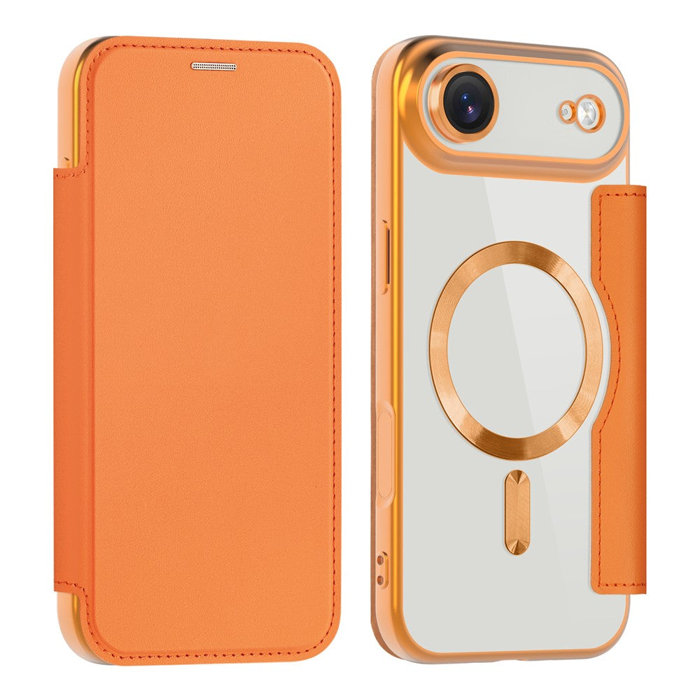 For iPhone Air Case Compatible with MagSafe RFID Blocking Leather Phone Cover
