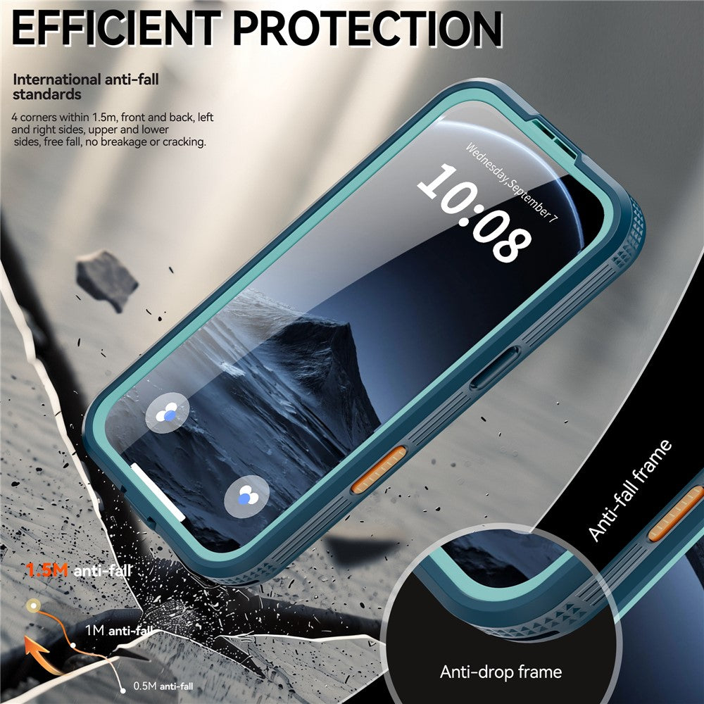 REDPEPPER For iPhone 17 Pro IP68 Waterproof Case Clear Back Phone Cover Compatible with MagSafe