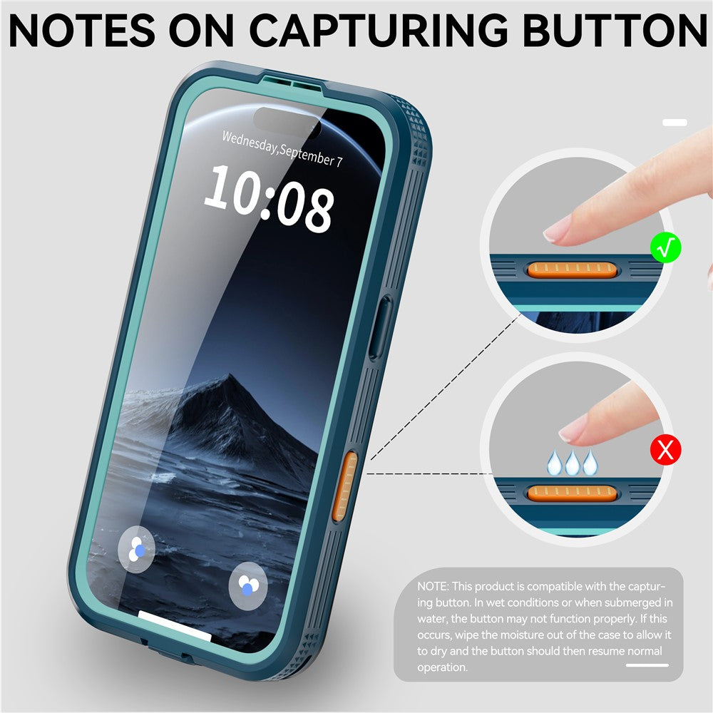 REDPEPPER For iPhone 17 Pro IP68 Waterproof Case Clear Back Phone Cover Compatible with MagSafe