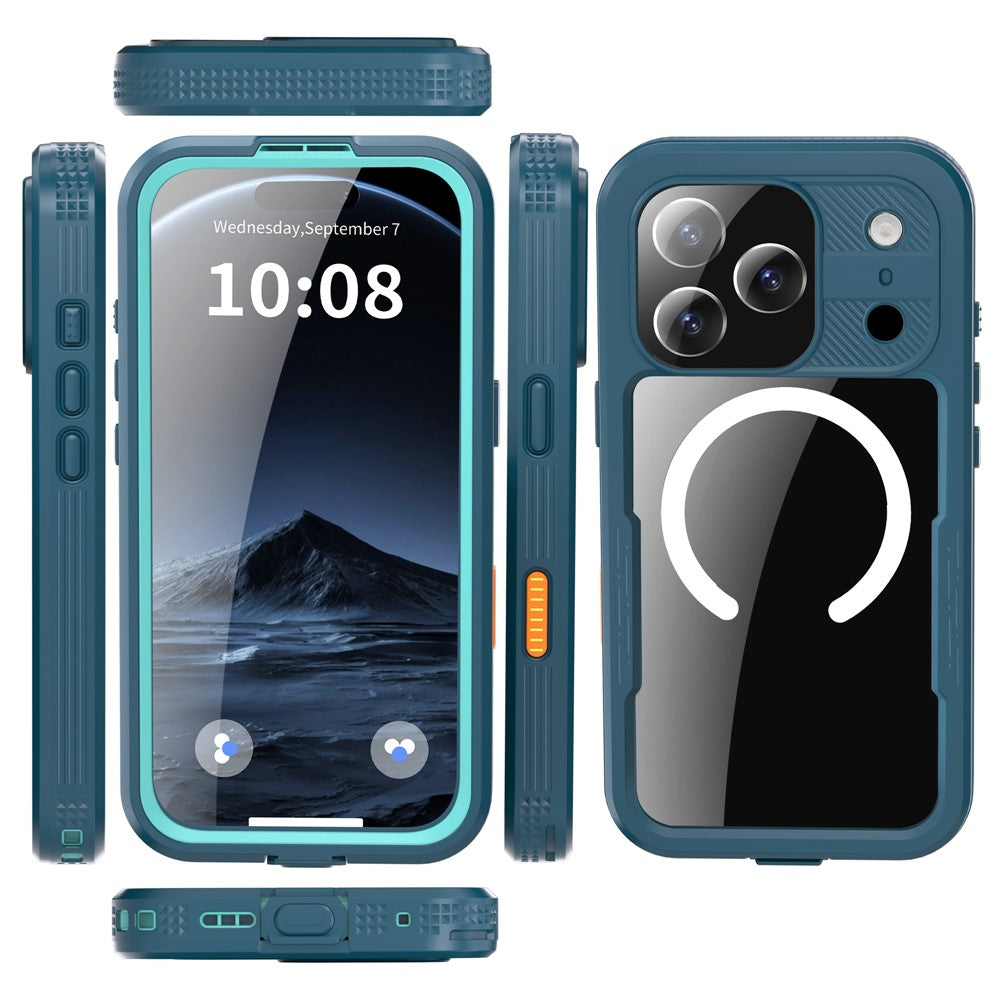 REDPEPPER For iPhone 17 Pro IP68 Waterproof Case Clear Back Phone Cover Compatible with MagSafe