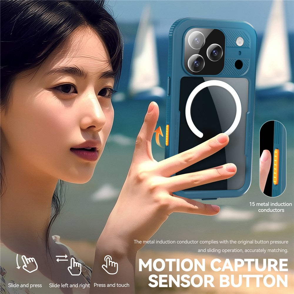 REDPEPPER For iPhone 17 Pro IP68 Waterproof Case Clear Back Phone Cover Compatible with MagSafe