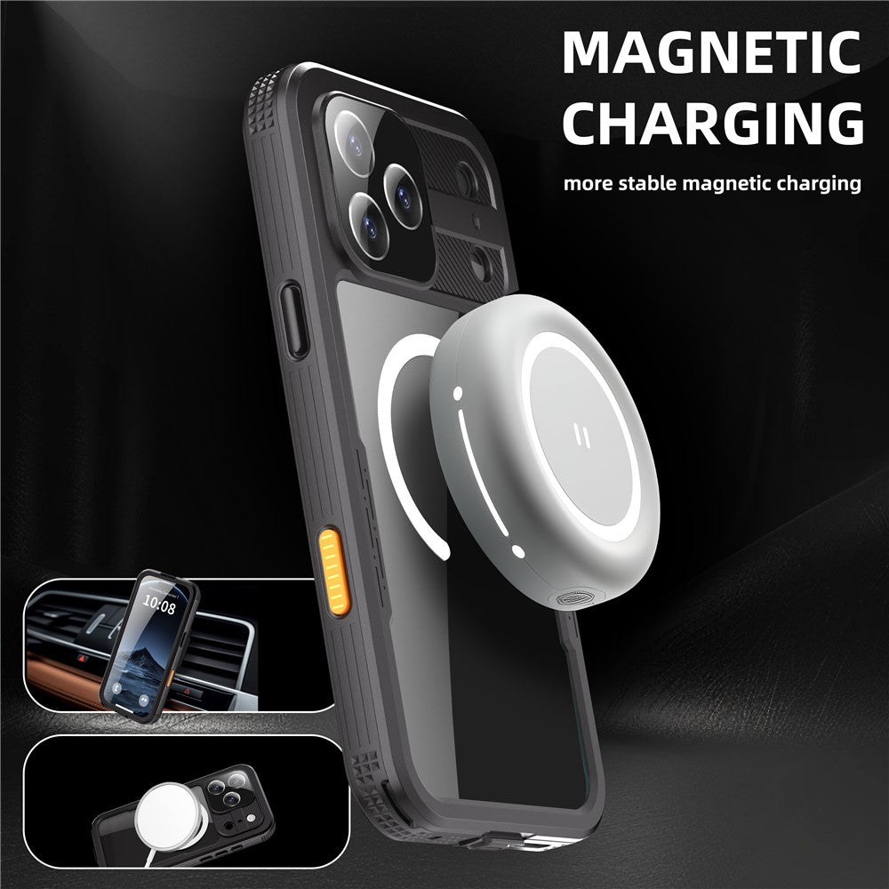 REDPEPPER For iPhone 17 Pro Max IP68 Waterproof Case Clear Back Phone Cover Compatible with MagSafe