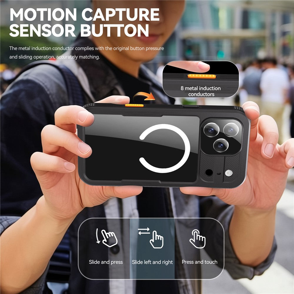 REDPEPPER For iPhone 17 Pro Max IP68 Waterproof Case Clear Back Phone Cover Compatible with MagSafe