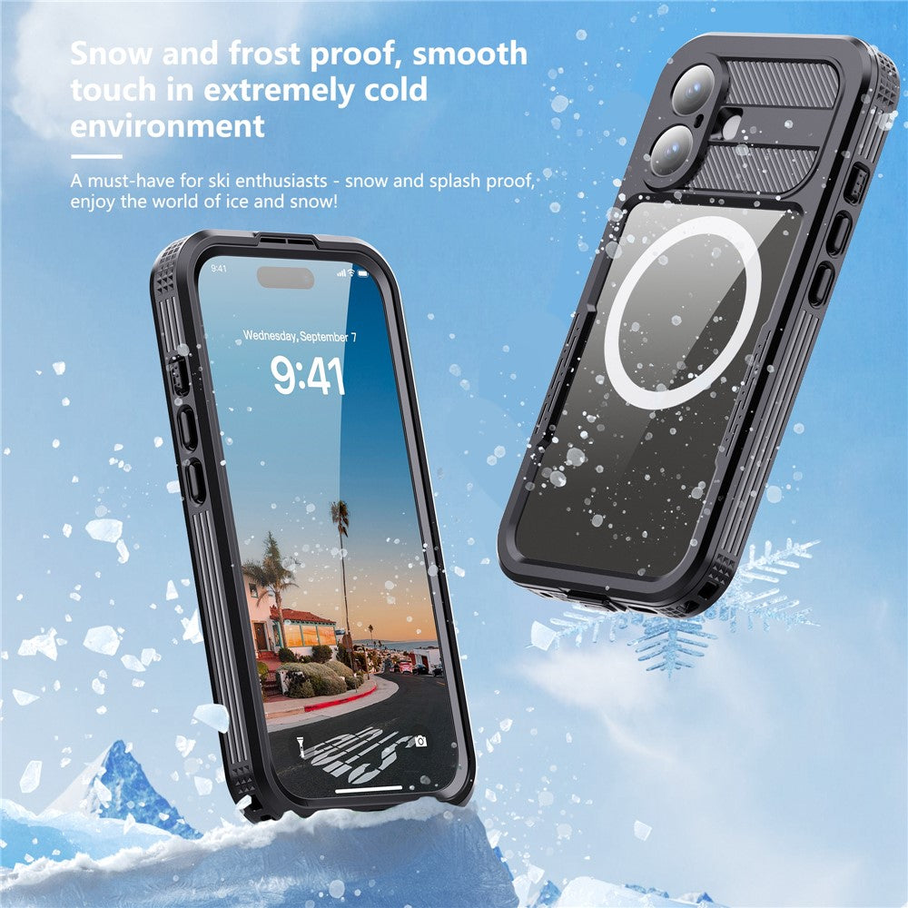 SHELLBOX For iPhone 17 IP68 Waterproof Case Compatible with MagSafe Clear Phone Cover