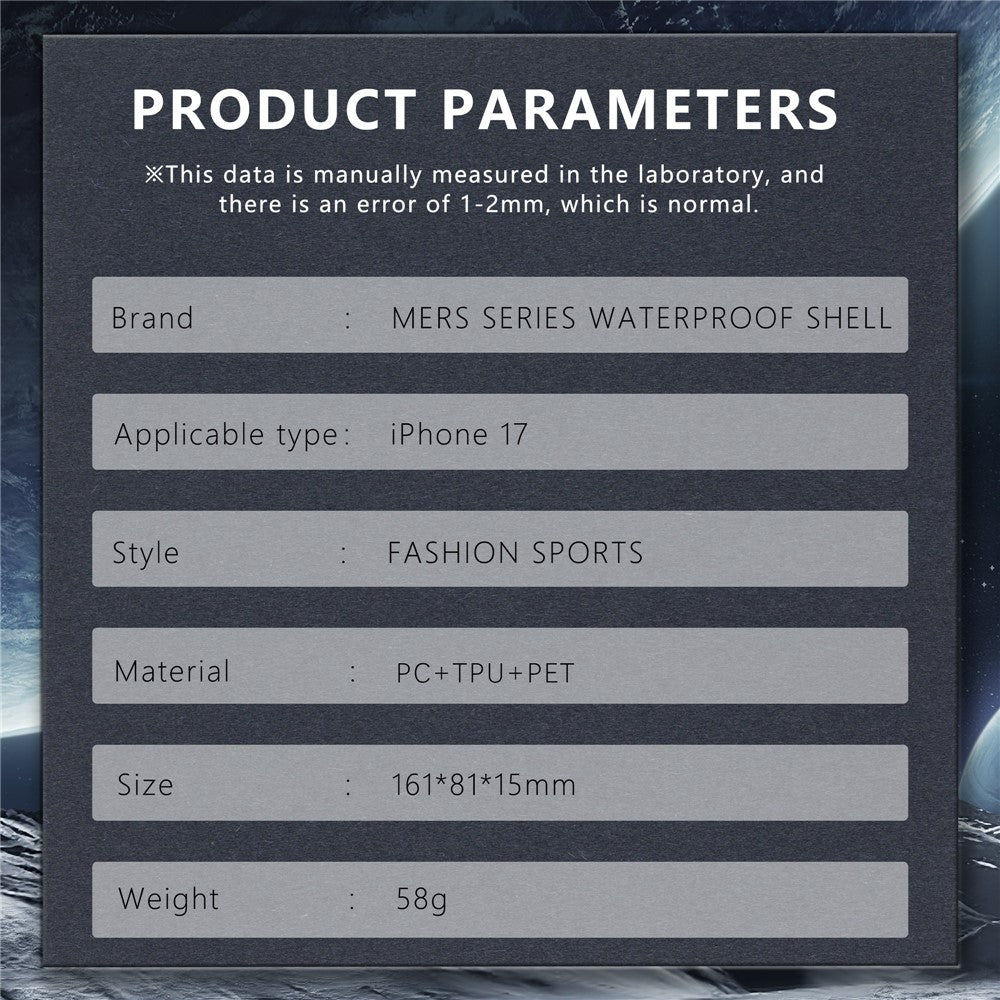 SHELLBOX For iPhone 17 IP68 Waterproof Case Compatible with MagSafe Clear Phone Cover