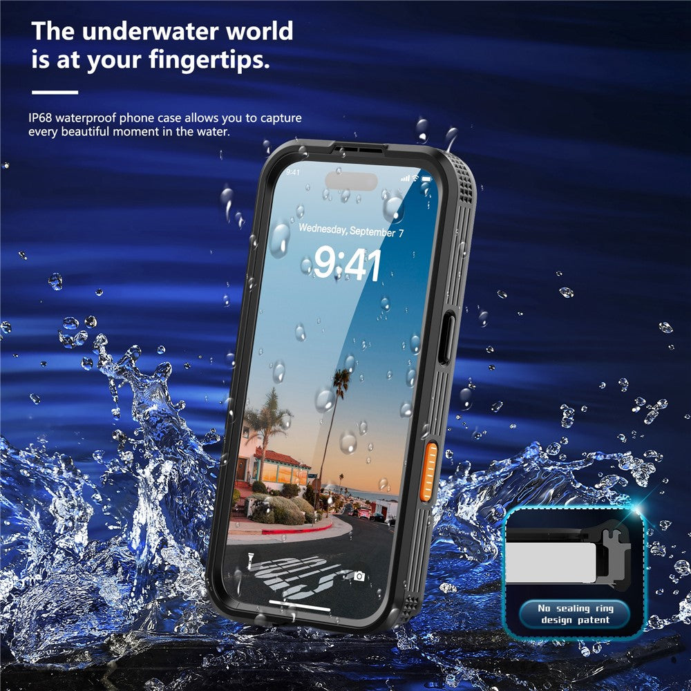 SHELLBOX For iPhone 17 IP68 Waterproof Case Compatible with MagSafe Clear Phone Cover