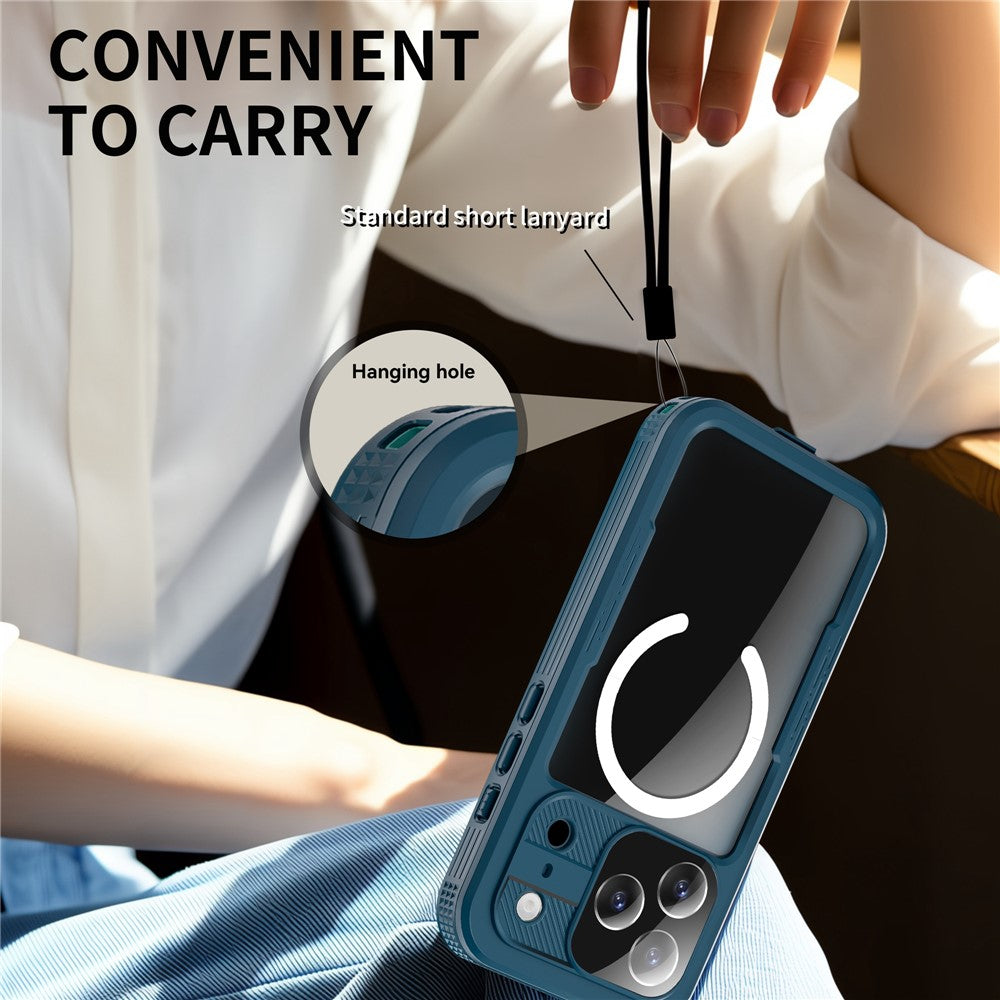 SHELLBOX For iPhone 17 Pro IP68 Waterproof Case Compatible with MagSafe Clear Phone Cover