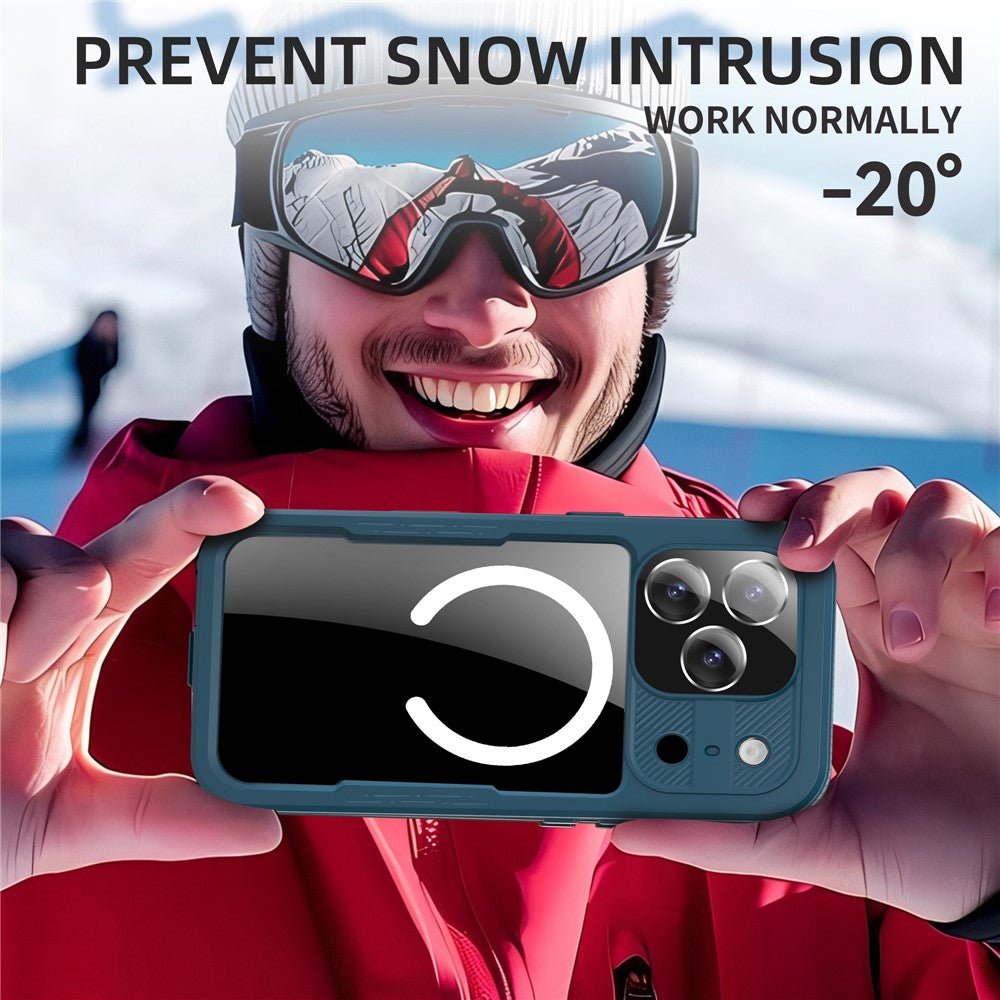 SHELLBOX For iPhone 17 Pro IP68 Waterproof Case Compatible with MagSafe Clear Phone Cover