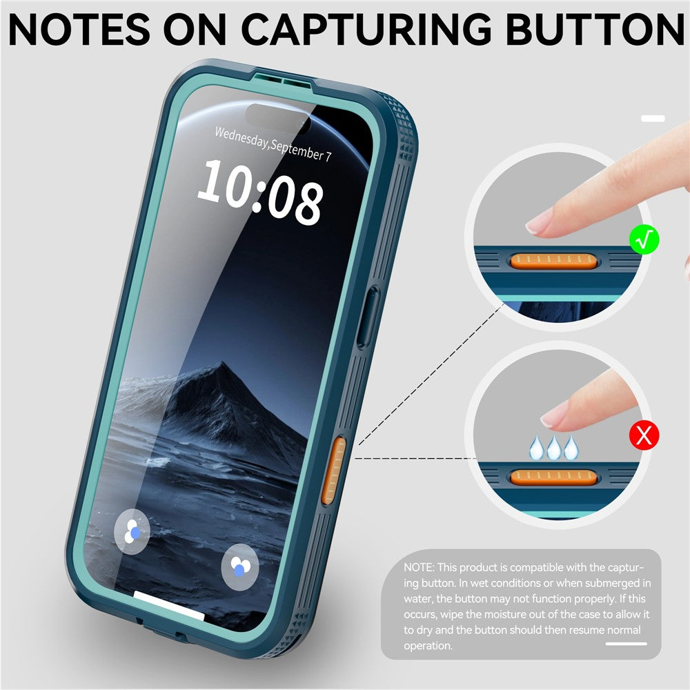 SHELLBOX For iPhone 17 Pro IP68 Waterproof Case Compatible with MagSafe Clear Phone Cover