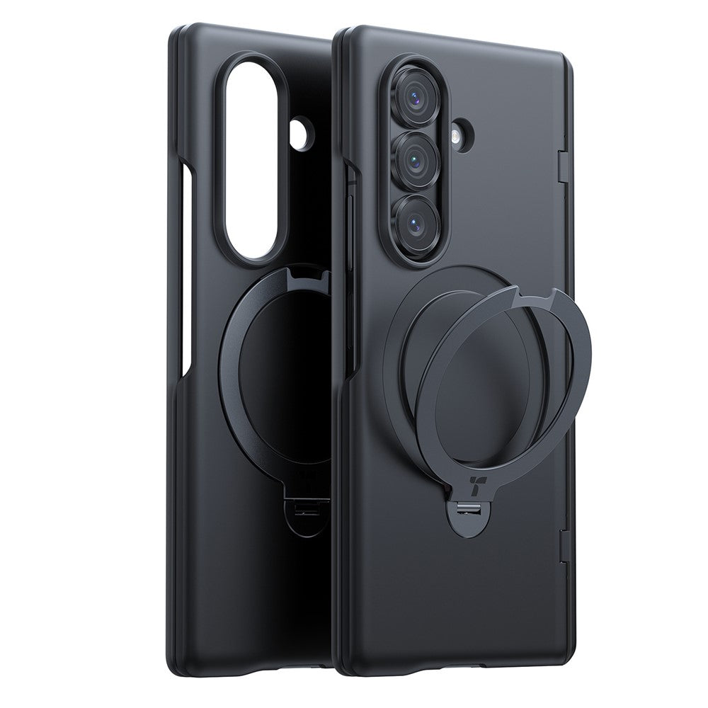 TORRAS Ostand Q3 Spin Series – Coque pour Samsung Galaxy Z Fold7 5G avec Support Rotatif Magnétique et 2 Films en Verre Trempé