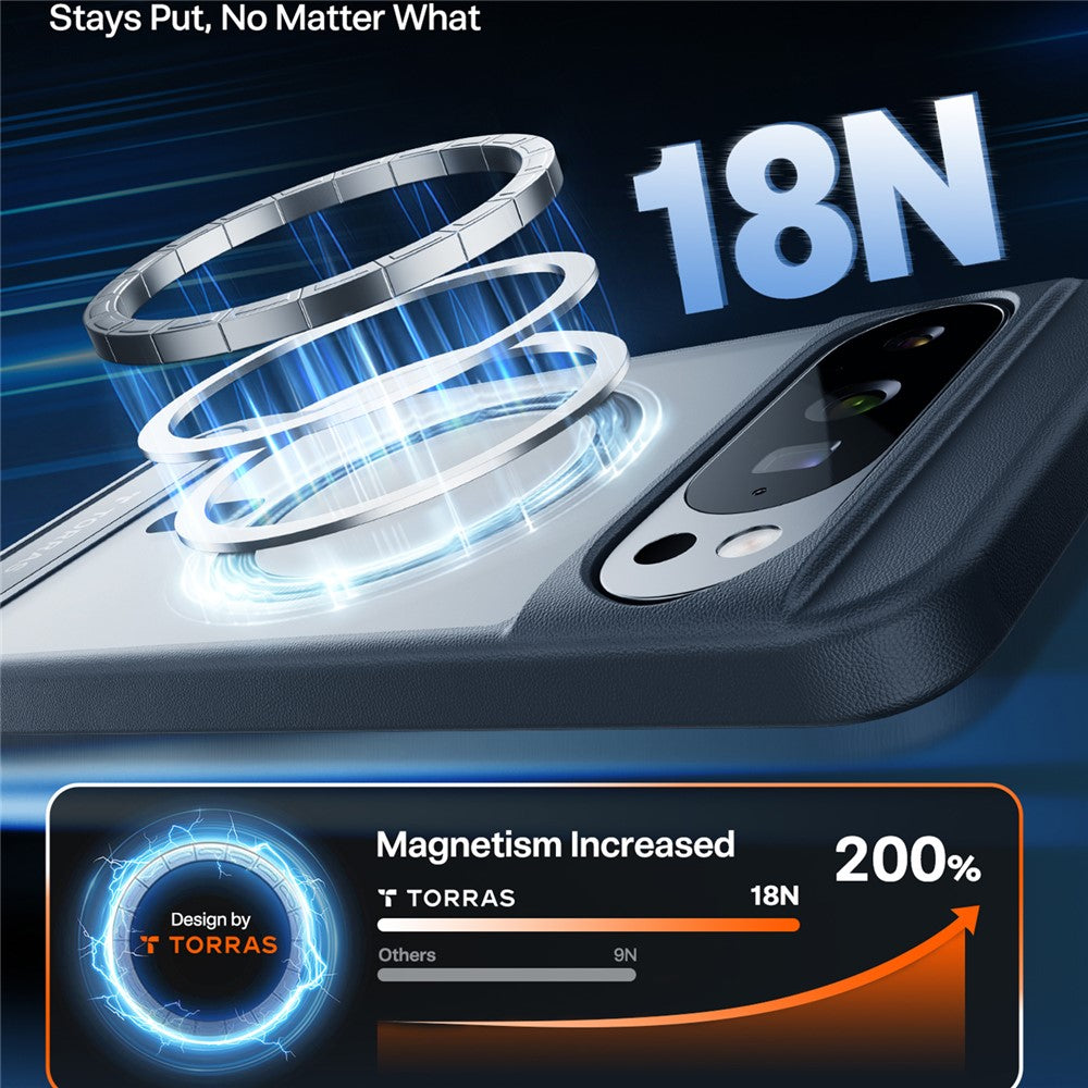 TORRAS Ostand L1 – Coque avec béquille intégrée compatible MagSafe pour Google Pixel 10 Pro XL