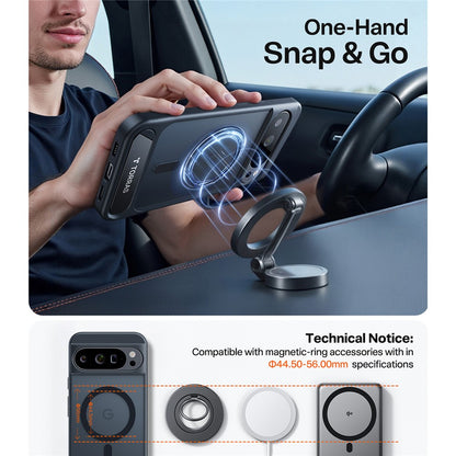 TORRAS Ostand L1 – Coque avec béquille intégrée compatible MagSafe pour Google Pixel 10 Pro XL