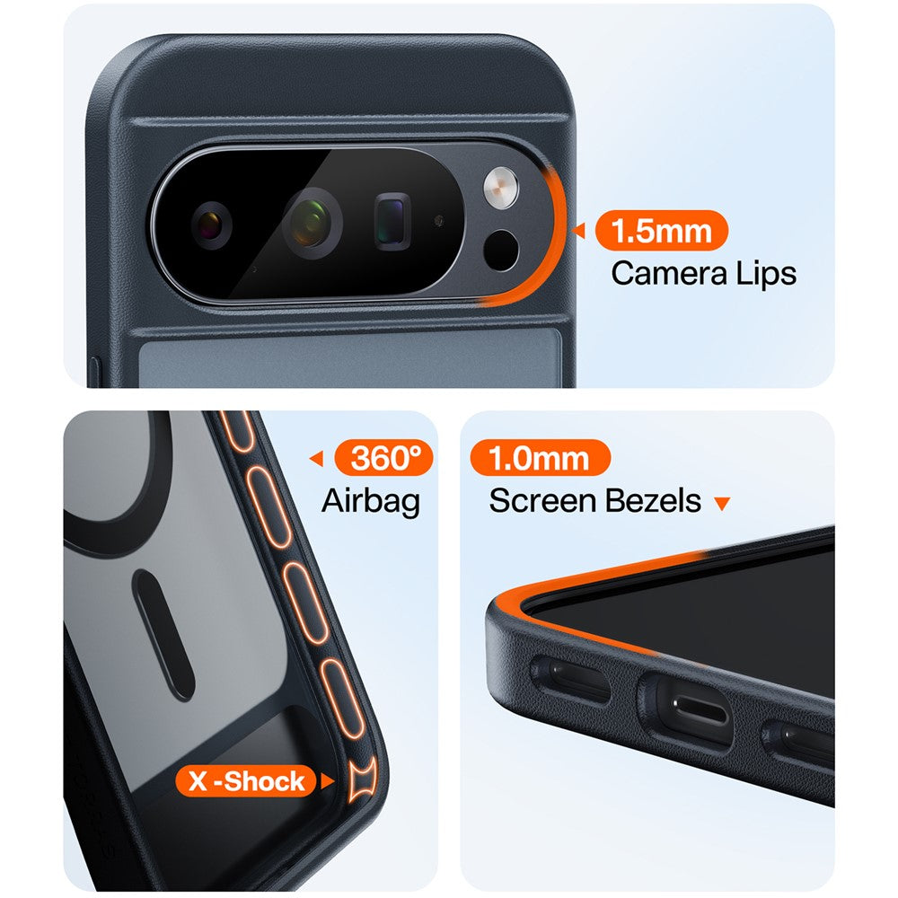 TORRAS Ostand L1 Series For Google Pixel 10 Pro XL Case Kickstand TPU + PC Phone Cover Compatible with MagSafe